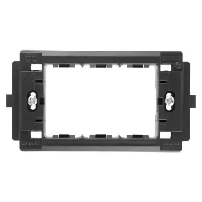Promo-suport cu 3 module gw24201 gewiss - negru