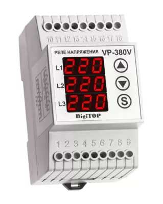 Releu protectie tensiune 6a vp - 380v digitop