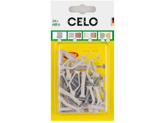 Diblu pentru gips-carton hr 6*30mm + holsurub 3.5*50mm celo - 20
