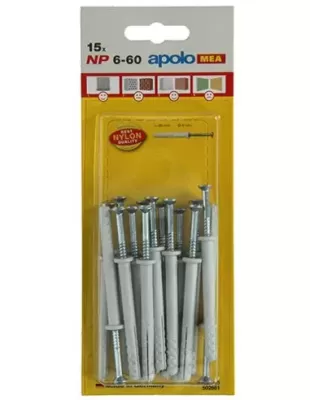 Diblu rapid cu surub np 15pcs celo - 6*60mm