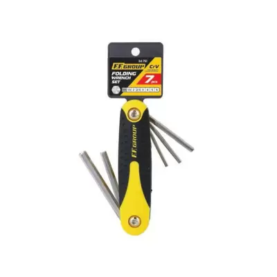 Set pliabil cu chei tip imbus 7 buc/set 1.5 - 6 mm ff group