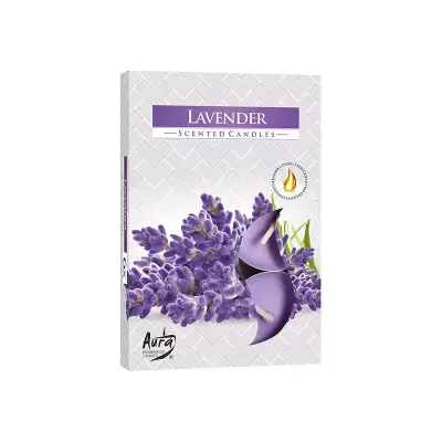 Lumanari parfumate aroma lavanda 6 buc/set