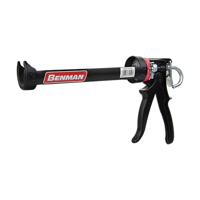 Pistol tub pentru silicon negru benman - 310 ml