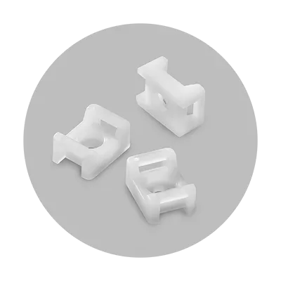 Set suporturi pentru fasete din plastic albe benman 70877 - 22*1