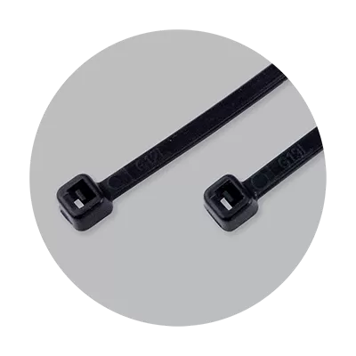 Set fasete din plastic negre 100pcs benman 70954 - 3.6*370mm
