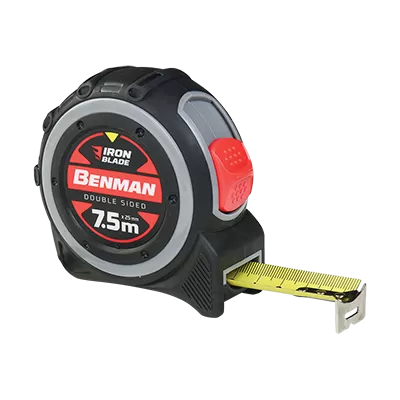 Ruleta cu banda metalica cu 2 fete benman 71020 - 25mm*5m