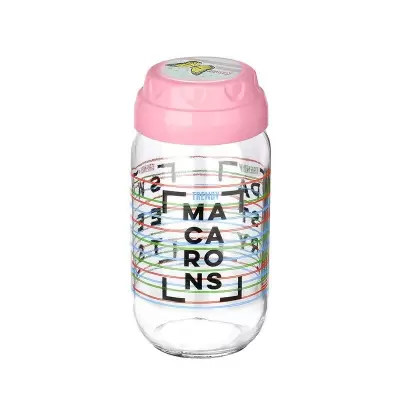 Borcan cu capac si decoratiuni 1 l, divere modele kc-541tz