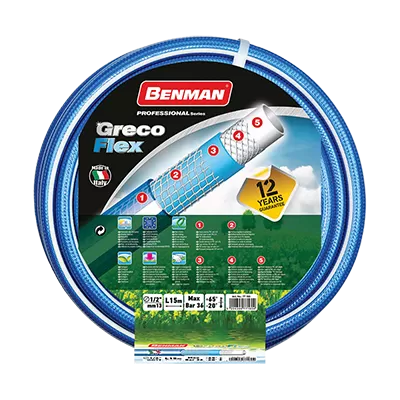 Furtun de gradina flex-greco albastru benman 77164 - 5/8*25m