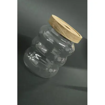 Borcan condimente st.+lemn a14749