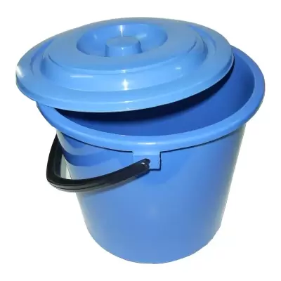 Galeata din plastic cu capac 13 l diverse culori 8113