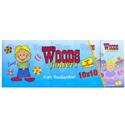 Servetele nazale 3 straturi 10 buc/set woods