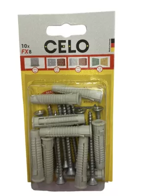 Diblu universal fx 8*40mm + holsurub 5*60mm celo - 10pcs