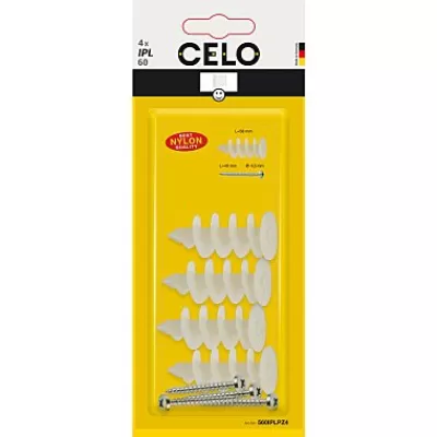 Diblu nylon cu surub pentru polistiren 4pcs-ipl60 celo - 4.5*40m