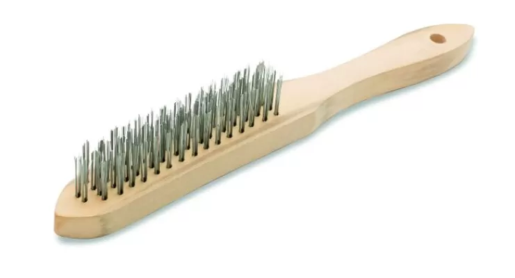 Perie de sarma cu maner de lemn color expert 93400610 - 6 randur