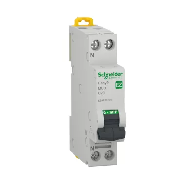 Easy9 intreruptor automat c 20a 1p+n 4.5ka schneider