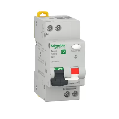 Easy9 intreruptor automat diferential  20a 1p+n 4.5ka 30ma schne
