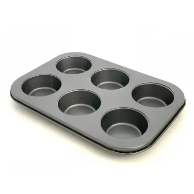 Tava metalica pentru 6 briose, 27 cm a01667