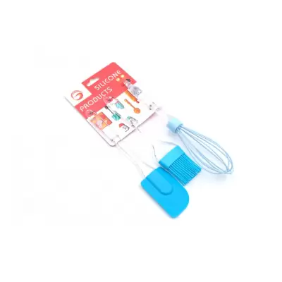 Set 3 ustensile pentru gatit din pvc si silicon, diverse modele 