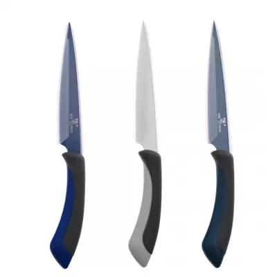 Cutit pentru bucatarie din pvc si metal, diverse culori, 23 cm a