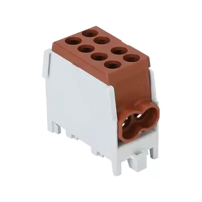 Clema derivatie cu fixare pe sina culoare maro 2.5-25mmp 101a