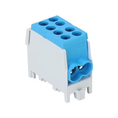 Clema derivatie cu fixare pe sina culoare albastru 2.5-25mmp 101