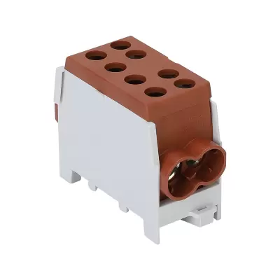 Clema derivatie cu fixare pe sina culoare maro 6-35mmp 125a