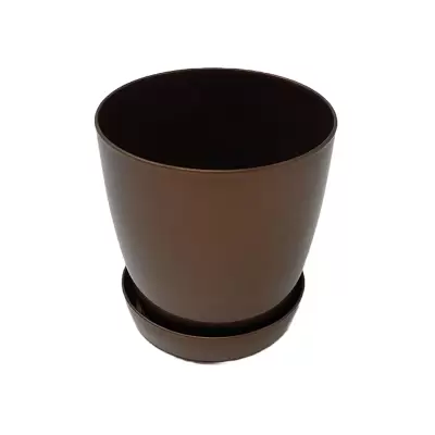Ghiveci din plastic cu farfurie 22 cm lala