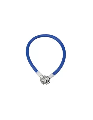 Antifurt bicicleta, cu cifru culoare albastru - 55cm