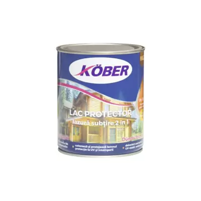 Lac protector lazura subtire 2 in 1 palisandru 750 ml kober