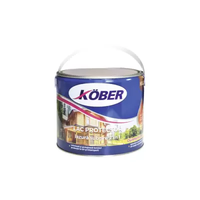 Lac protector lazura subtire 2 in 1 pin 2.5 l kober