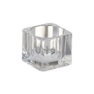 Suport din sticla pentru lumanari pastile 4 cm
