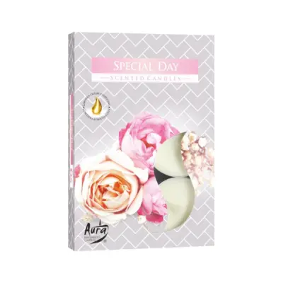 Lumanari parfumate aroma zi speciala 6 buc/set