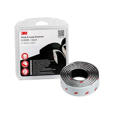 Banda pentru fixare tip velcro neagra 225 mm 125 m 3m