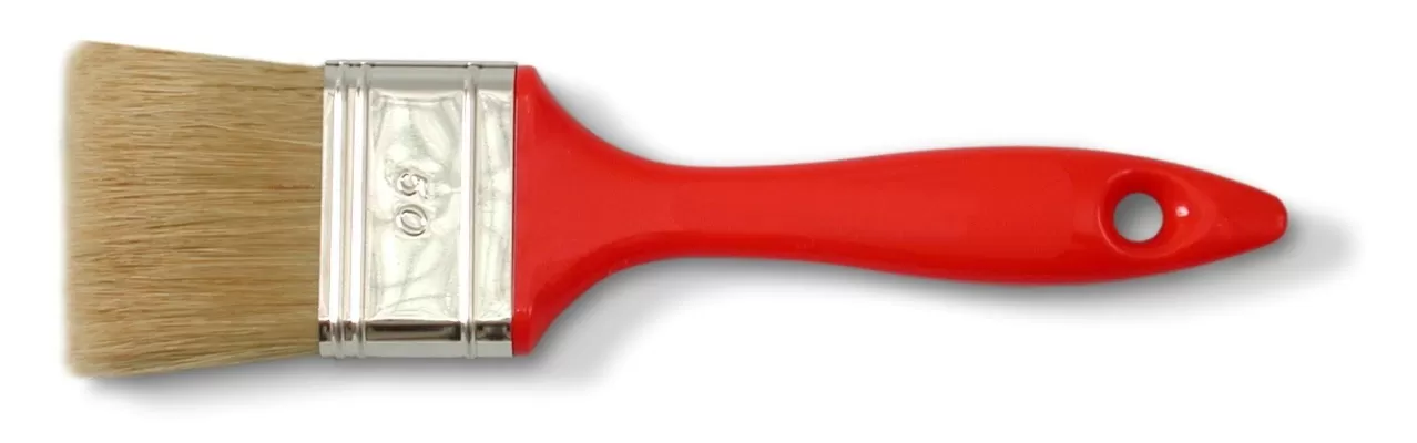 Perie pentru vopsit maner plastic rosu color expert - 50mm