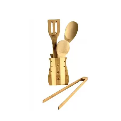 Set ustensile din bambus 5 piese/set a00627