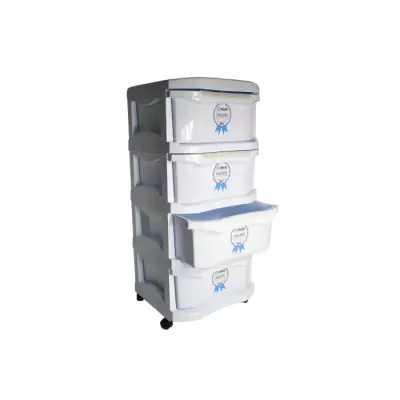 Dulap universal din plastic 4 sertare 67 x 45 x 90 cm diverse cu