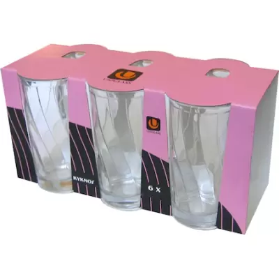 Set pahare din sticla 6 buc/set 240 ml 51053-sl6b6