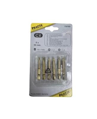 Set 6 biti 50mm pentru uz general practa - 4.5 - 7mm